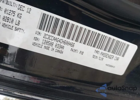 2013 Chrysler 300 Motown from USA, damaged, VIN 2C3CCAAG4DH600466